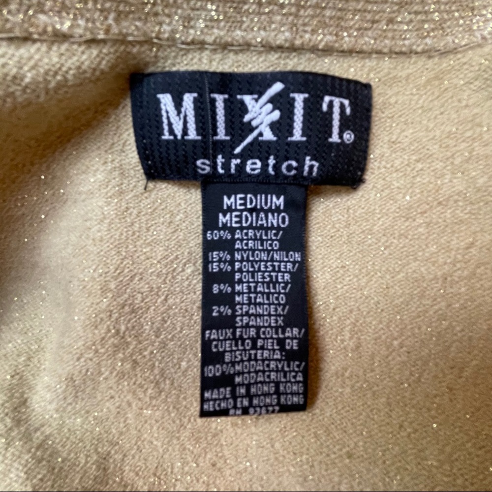 Gold MetallicThread Sweater - Picture 3 of 5